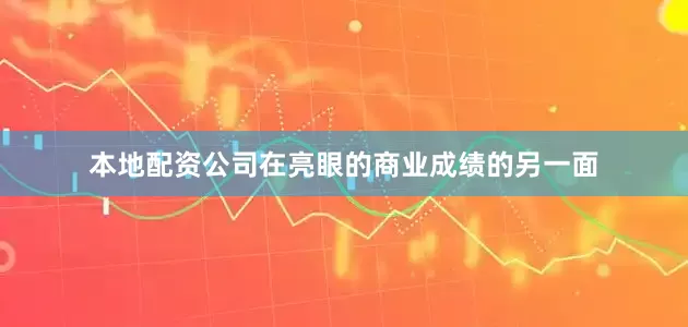 本地配资公司在亮眼的商业成绩的另一面