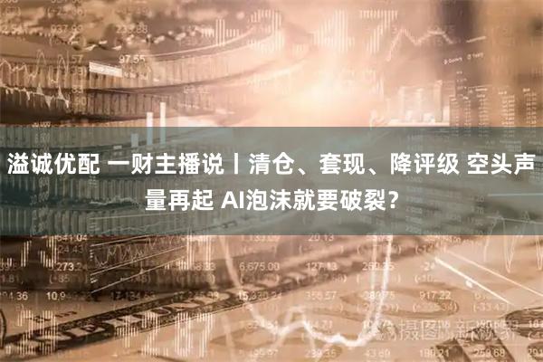 溢诚优配 一财主播说丨清仓、套现、降评级 空头声量再起 AI泡沫就要破裂？